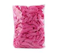100 fundas impermeables for gorro de ducha, elásticas for zapatos, bolsas for mantener la frescura, accesorios cocina Para Hogares, Hoteles(Pink)
