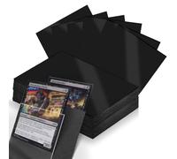 100 fundas negras para tarjetas, fundas para tarjeta mágicas, Fundas para cartas coleccionables, card sleeves de 66 x 91 mm, impermeables, para tarjetas Kpop, etc