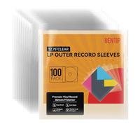 100 fundas para discos de vinilo que se adaptan a LPs individuales, dobles y de 30,5 cm, protege tu colección de discos (fundas exteriores, cuadradas)