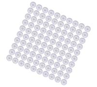 100 fundas para micrófono, resistentes al polvo y al sudor, tapones para micrófono con excelente elasticidad, reduce el ruido (punto y rojo)