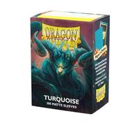 100 fundas para tarjetas de Dragon Shield, color turquesa