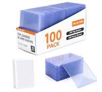 100 fundas para tarjetas duras + 100 fundas transparentes para tarjetas - Juego de fundas para tarjetas de 3 x 4 pulgadas - Fundas para tarjetas coleccionables TCG - Fundas para tarjetas