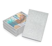 100 fundas para tarjetas fotográficas, estuches para tarjetas fotográficas 61 x 91 mm, fundas transparentes micrones impermeables, película protectora cartas coleccionables, estilo cielo estrellado