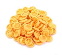 100 fundas protectoras para dedos para un manejo seguro en microelectrónica y actividades de manualidades (amarillo)