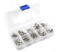 100 fusibles de vidrio de soplado lento de 3,6 x 10 mm 250 V con pines para montaje en PCB e instalación de paneles en laboratorios de pruebas y desarrollo
