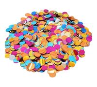 100 g confeti multicolor redondo, confeti metálico brillante lentejuelas redondas multicolores confeti mezcla versátil papel confeti decoración de mesa para cumpleaños decoración de mesa fiesta de