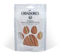 100 g Criadores Tiras de Pollo y Pescado snack para perros