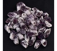 100 g de amatista y citrino combo de puntos de cristal a granel trozos de cristales paisajismo Feng Shui pecera decoración, amatista, 100 g