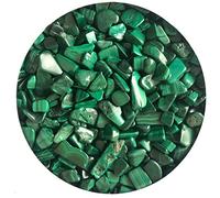 100 g de cuentas de cristal mineral de grava de malaquita para decoración del hogar o de la fuente, 100 g, 12-15 mm