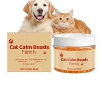 100 g de perlas perfumadas calmantes para gatos, perlas calmantes para gatos, efecto hasta 2 meses, productos calmantes naturales para gatitos, comportamiento equilibrado, del estrés en perros