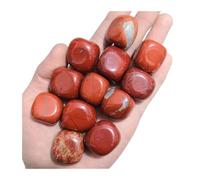 100 g de piedras de cristal naturales de colores a granel, piedras naturales pulidas, adecuadas for la decoración de acuarios domésticos.(Red Jasper)