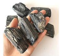 100 g/pack de piedras preciosas naturales de turmalina negra para coleccionar piedras minerales de roca áspera, decoración del hogar, 100 g