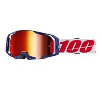 Gafas de motocross 100% ARmatic Mach Z con plexiglás rojo