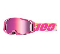 Gafas de motocross 100% ARmatic Sellars con plexiglás rosa