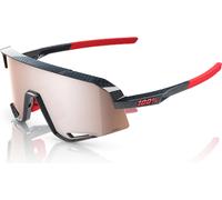 100% Gafas de deporte Slendale Hiper negro hiper crimson-silver