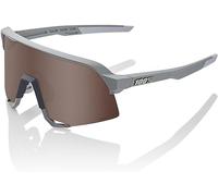 100% GAFAS S3 - Soft Tact Stone Grey - HiPER Crimson Silver Mirror Lens