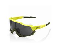 100% Gafas SpeedTrap Soft Tact Banana - Espejo Negro + Lente Clara