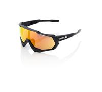 100% gafas speedtrap - soft tact black - hiper red multilayer mirror l