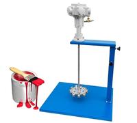 100 Gallon Pneumatic Paint Mixer - 3/4HP Manual Lifting Mixer with 1600RPM Speed, Impeller Diameter 160mm, for Paint Dye Hydrosol Mixing