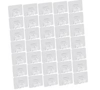 100 ganchos multiusos con adhesivo para decoración de interiores y exteriores, colgador para colgar luces, cestas, artículos, clip resistente a la intemperie