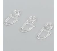 100 ganchos para anillos de cortina con ojal para soluciones simples y seguras para colgar