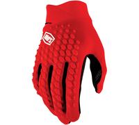 100% Geomatic Guantes de bicicleta, rojo, Talla XL