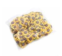 100 girasoles de papel hechos a mano, decoración floral artificial con flores realistas de 3,5 cm para bricolaje, boda, fiesta, manualidades, decoración del hogar, guirnaldas, accesorios para el