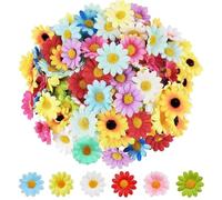 100 Girasoles Decoracion Margaritas Artificiales de 4,5 cm Protección UV