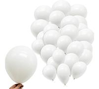 100 globos blancos, globos de látex de 10 pulgadas para decoraciones de cumpleaños, bodas, festivales, fiestas