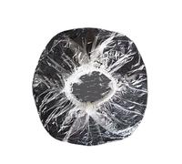 100 gorros de ducha plástico impermeables for hotel, gorro elástico for el cabello for mujer, baño Para Hogares, Hoteles(White)