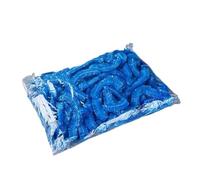 100 gorros de ducha plástico impermeables for mujer, gorro elástico for teñir el cabello Para Hogares, Hoteles(Blue)