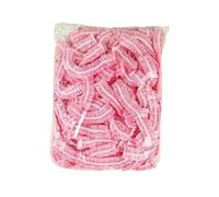 100 gorros de ducha plástico impermeables for mujer, gorro elástico for teñir el cabello Para Hogares, Hoteles(Pink)