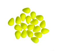 100 granos indicadores de cola de punta flotante con agujero de 1 mm y diseño llamativo para una mayor visibilidad de la punta superior flotante (50 unidades, amarillo)