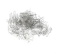 100 grapas calientes de 0,6 mm y 0,8 mm para kit de reparación de soldadores de plástico, sujetadores de grapadora de parachoques de coche de acero inoxidable, clavos de soldadura precortados