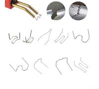 100 grapas calientes de 0 60 mm/0 80 mm para soldadura de plástico, grapas de acero inoxidable para kit de reparación de parachoques de coche (D)