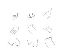 100 grapas de soldadura en caliente para reparación de parachoques de coche, punto de fusión bajo para interfaz de soldadura suave (D)