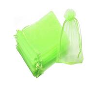 100 grape bundle protective bags, size: 7 x 9 cm, color: green, with ropes, fully protected against wasps and birds, material: organza_Special Gift