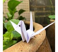 100 grullas de origami blancas prefabricadas de 5.9 pulgadas para bodas, fiestas, centros de mesa, decoración, manualidades, grulla, pájaros, guirnaldas, cumpleaños, baby shower, suministros de fiesta