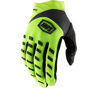 100% Guantes AIRMATIC Youth 22, Sport, Amarillo Fluor/Negro (Multicolor), XL