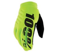 Guantes de Cross 100% Brisker Amarillo FlúorM Amarillo Flúor