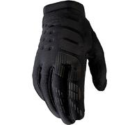 100% Guantes BRISKER Gloves L Guantes, Adultos Unisex, Black (Negro)
