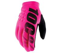 100% Guantes BRISKER Gloves L Guantes, Adultos Unisex, Neon Pink (Rosa)