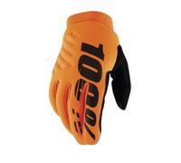 100% GUANTES BRISKER Gloves Orange/Black-2XL Guantes, Adultos Unisex, Fluo Orange/Black (Multicolor), XXL
