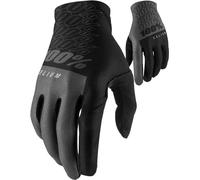 100% Celium Guantes de bicicleta, negro-gris, tamaño XL