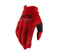 100% Guantes de Ciclismo, iTrack, Rojo, XL
