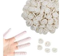 100 guantes desechables de goma natural de látex para dedos de dedos, herramientas de dedos protectores de uñas, protección contra lesiones grandes, ayuda para los dedos, cunas, protección deportiva