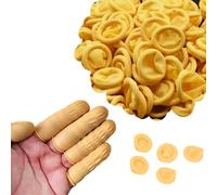100 guantes desechables de goma natural para dedos de látex, herramienta de uñas, guantes protectores de dedos para ayudar a lesiones en el pulgar, protectores de cunas grandes, cunas resistentes a