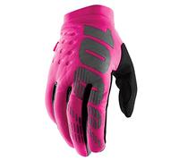 100% GUANTES Guantes marca modelo BRISKER Women's Gloves Neon Pink/Black - S