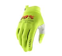 100% iTrack Guantes de bicicleta, amarillo, tamaño XL para Hombres