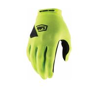 100% Guantes MX Ridecamp Amarillo Fluor Slip On Sintético Off-Road MTB ATV Quad